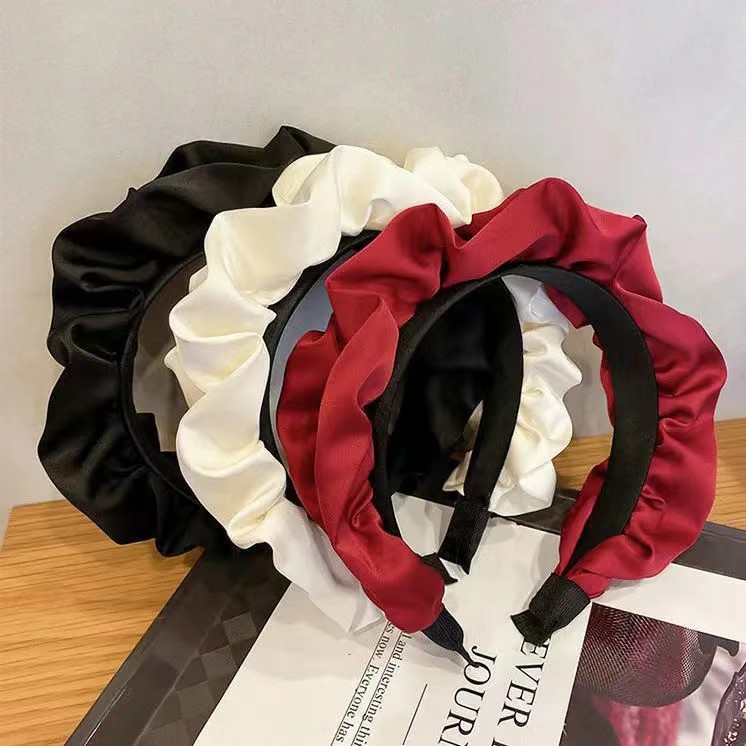 Headband High Skull Top Show Face Small Face Wash Hair Band Female Outer Wear Graceful Online Influencer Hairpin Student French Retro High Sense