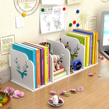 简易书架桌面儿童学生阅读书桌上的收纳架办公桌挡板小型置物架子
