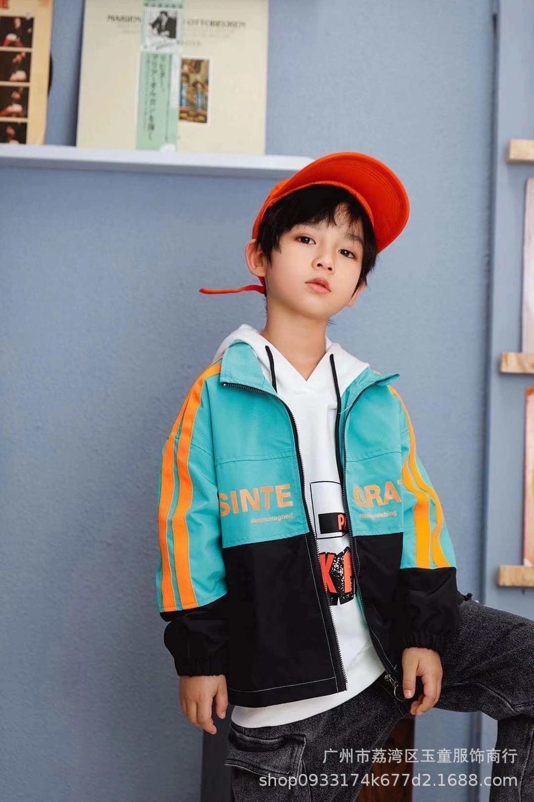 2020潮牌 uaza 男女童新款春装 中大童 品牌童装折扣尾货走份批发