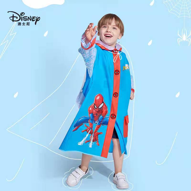 Disney Disney E5088a/E5088f/E5088m Children's Raincoat Boys and Girls Waterproof Big Brim Poncho