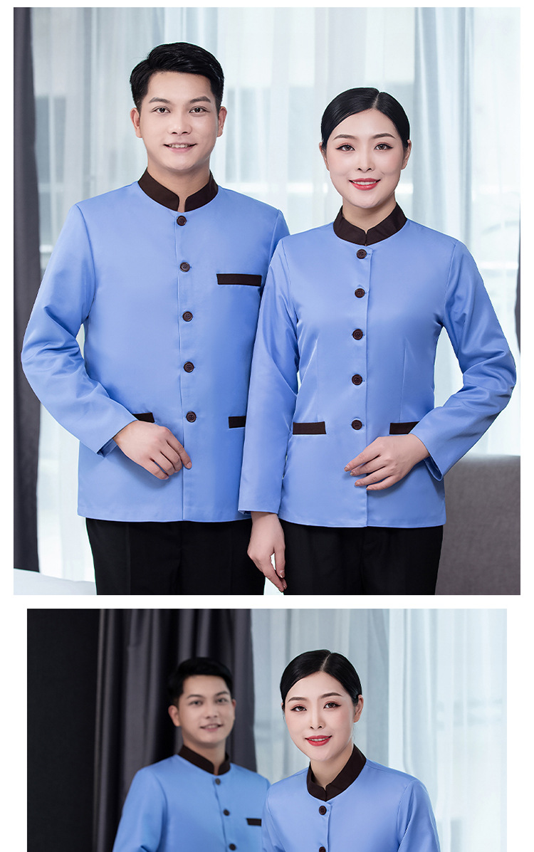 保洁工作服女长袖阿姨秋装酒店客房服务员物业宾馆餐厅清洁保洁服