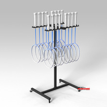 网球拍收纳架学校羽毛球拍架展示架家用儿童球拍架摆放支架整理架