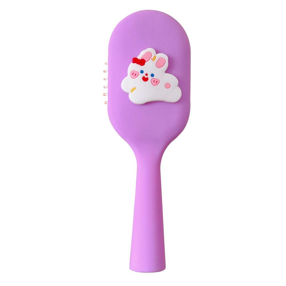 Girl Heart Cartoon Bunny Massage Comb Handle Airbag Comb Curly Long Hair Air Cushion Comb Portable Small Comb Female