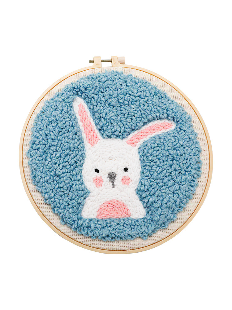 俄罗斯戳戳绣diy材料包戳戳秀墩绣手工毛线刺绣戳戳乐墩绣搓搓绣