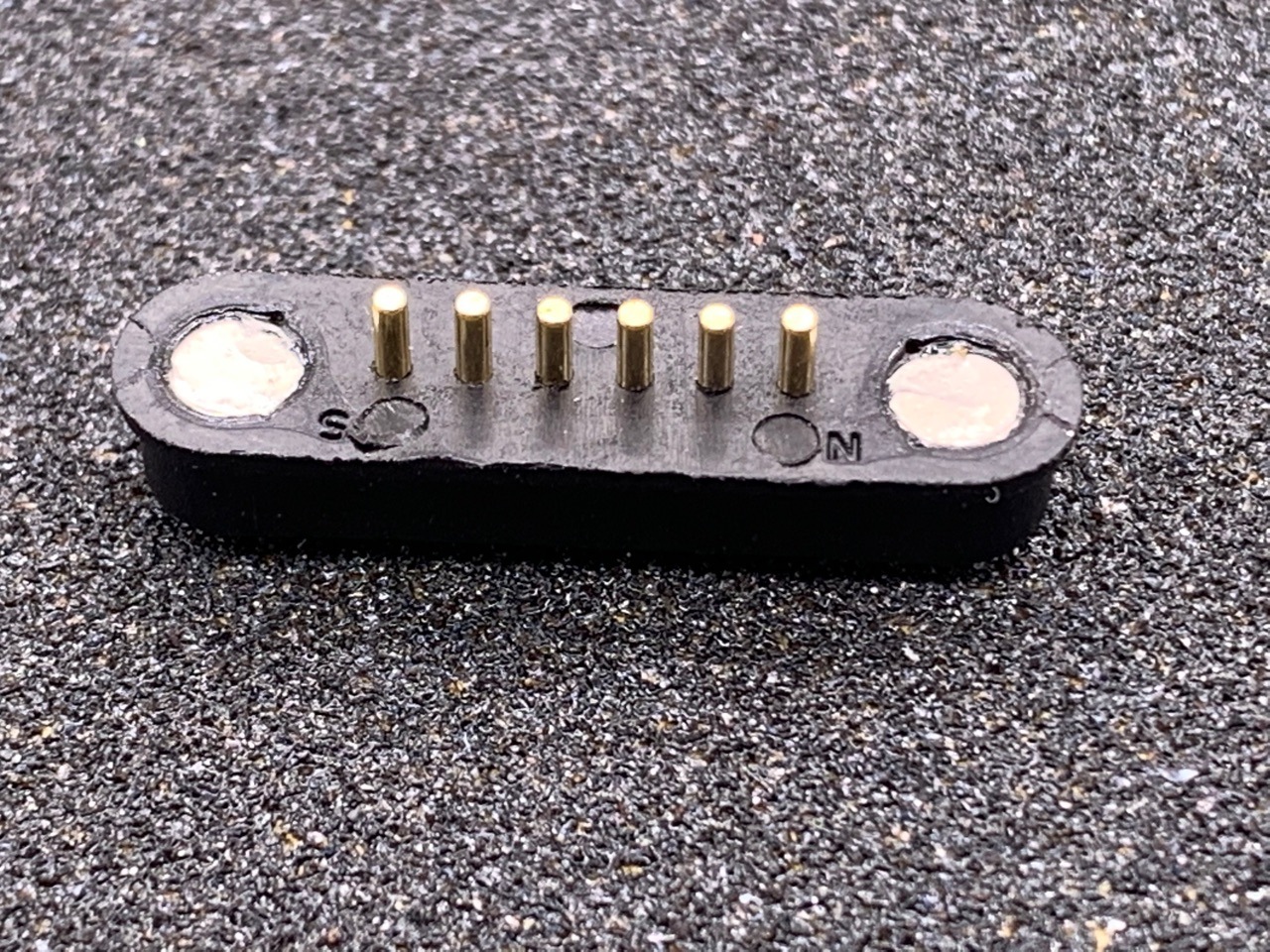 六pin磁吸连接器 6pin磁吸母座充电座 6针磁吸公座导电头 磁吸头