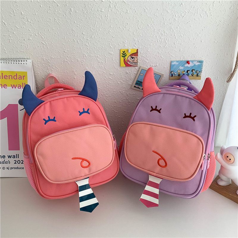 Boys and Girls Baby's Backpack Kindergarten Cute Calf Children Cute Pet Backpack Children Cartoon Double Schoolbag Wholesale