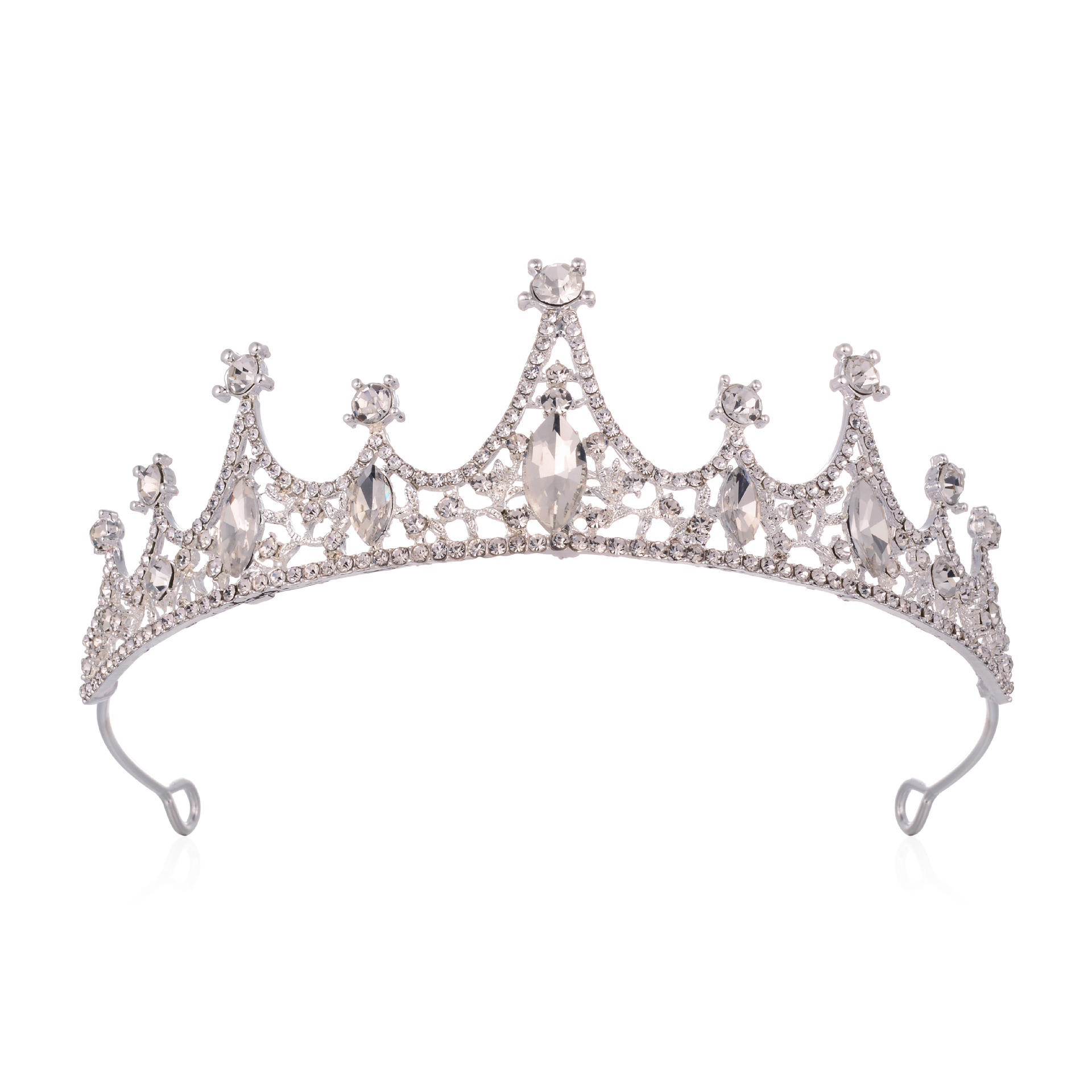 闪钻女皇公主水晶皇冠 派对宴会头饰 准新娘结婚发饰舞蹈演出头冠