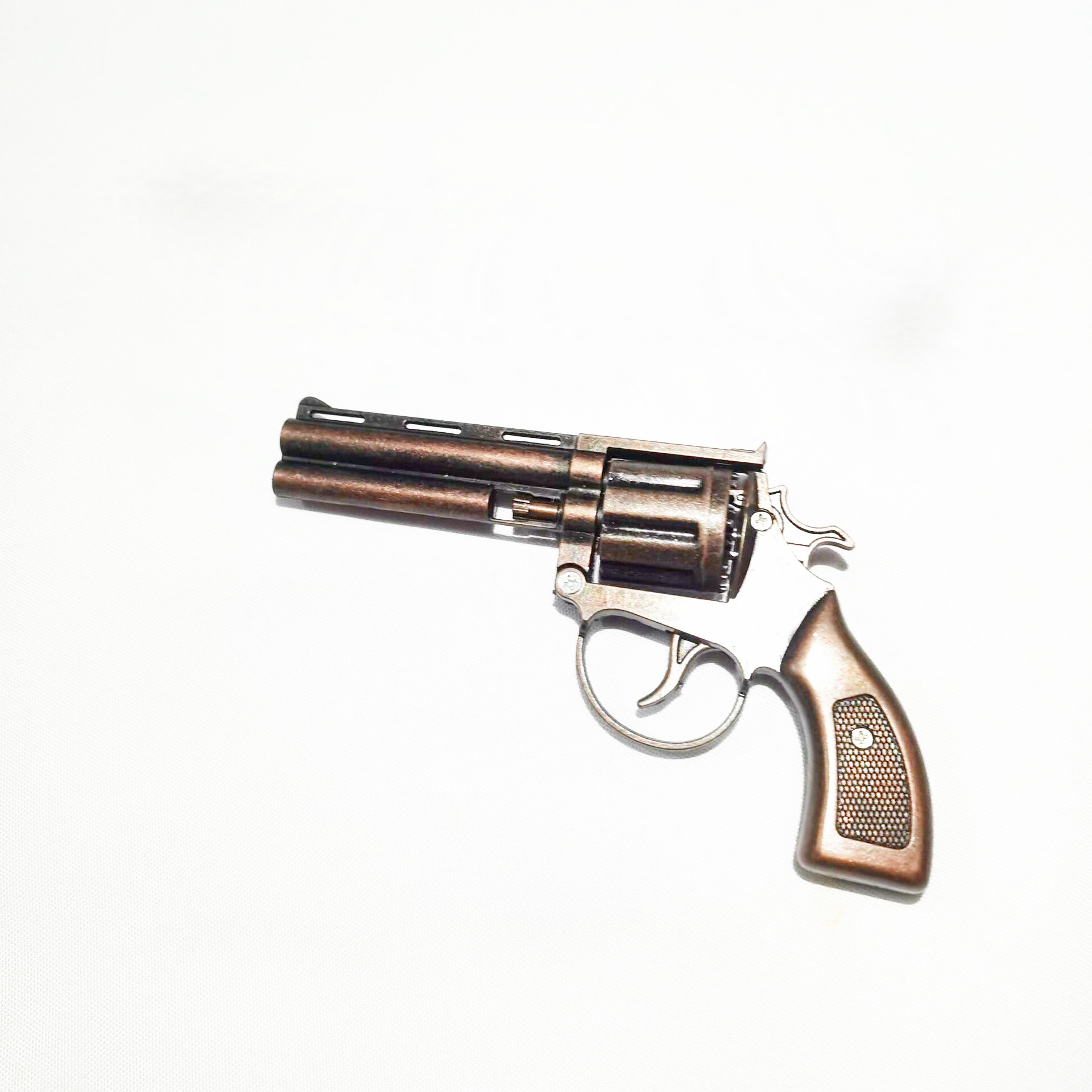 金属砸炮枪儿童玩具枪左轮枪年会演出道具7080后经典怀旧模型玩具