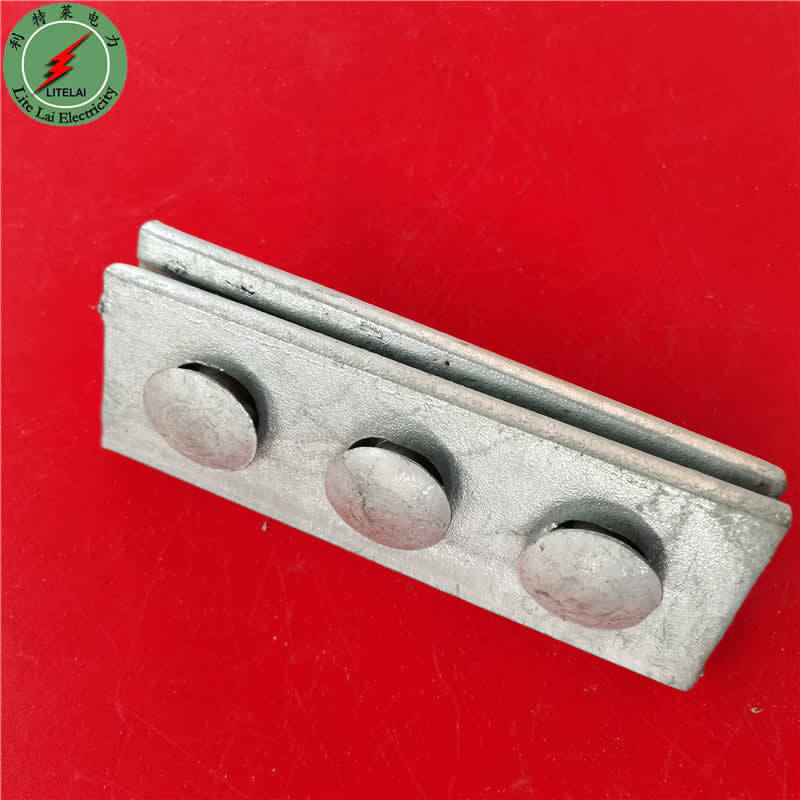 双槽夹板单槽夹板钢绞线夹板三眼夹板吊线抱箍通信器材镀锌夹板