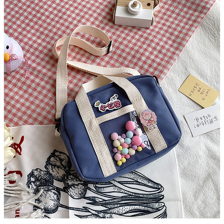 时尚小清新斜挎包小提包日系jk可爱少女包包学生日常单肩包文艺女