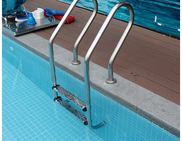 工厂供应游泳池免预埋扶梯加厚304不锈钢下水爬梯sf型支持订货