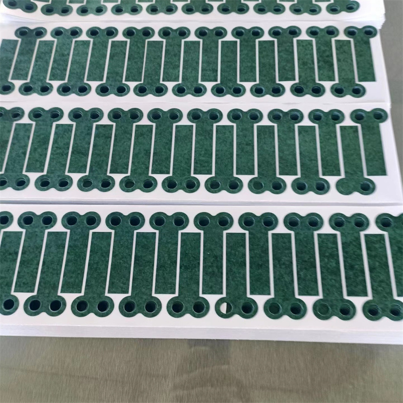 18650青稞纸自粘绝缘垫片耐高温阻燃背胶覆膜青壳纸垫快巴纸垫片