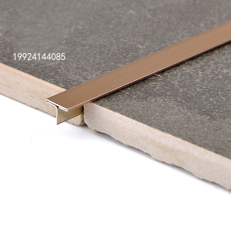 不锈钢t型条钛金属装饰条电视背景木门瓷砖美缝压边包边条黑钛金