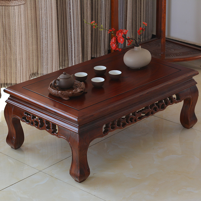 炕桌实木农村家用炕几老式中式学习仿古茶几榻榻米桌子茶桌飘窗桌