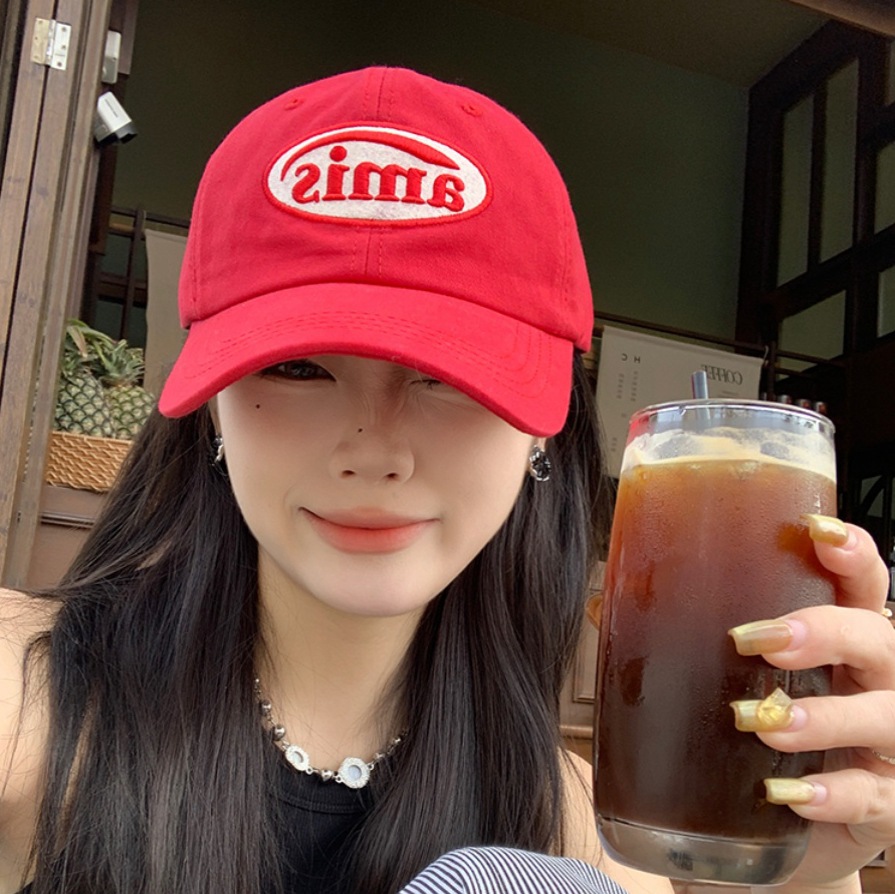 高品质简约字母刺绣鸭舌帽女韩版潮牌新款情侣百搭显脸小棒球帽女