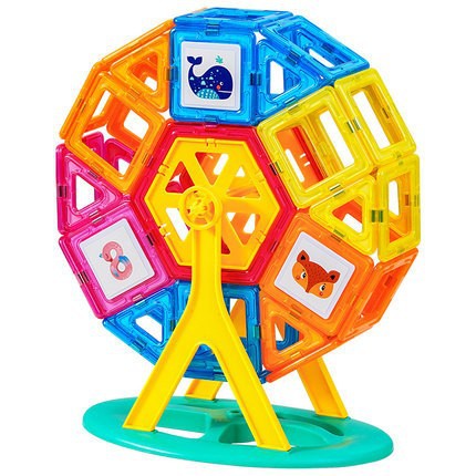 Yuanpai Magnetic Piece Magnetic Patch Building Blocks Children's Educational Toys 3-6 Years Old Color Window Factory Wholesale Scrap Suit