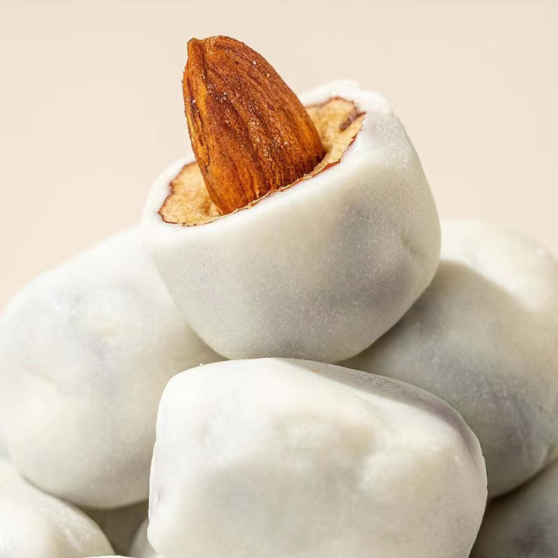 奶枣巴旦木夹心奶酪红枣独立包批发500g 巴坦木夹心零食杏仁奶枣