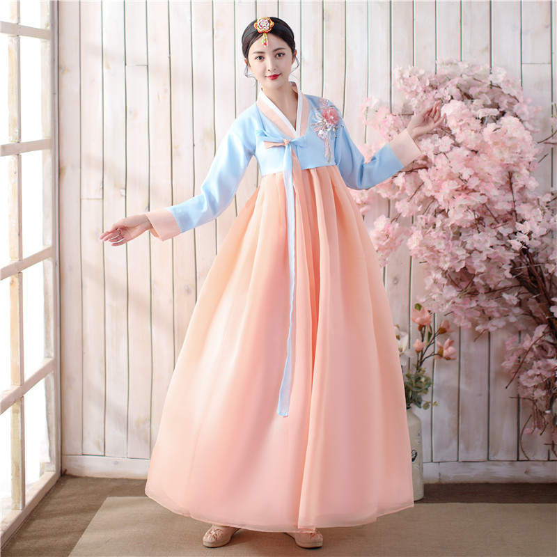 枫彩枫彩2024传统韩国古代女士婚庆韩服朝鲜民族服装年会舞蹈表演