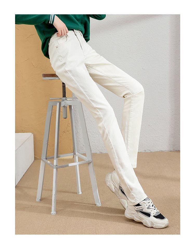 三十而已 2021春装新款女式休闲裤舒适经典时尚流行简约裤子