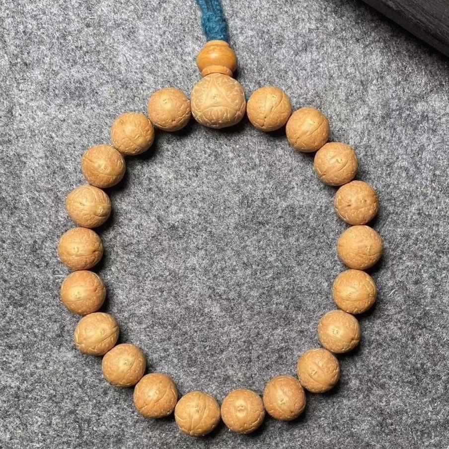 尼泊尔凤眼菩提文玩手串天然好皮质佛珠念珠男女大小凤眼手持