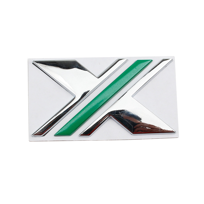 全新第三代名爵6/5改装mg6x-power车标x标志字母u金属车身侧标装