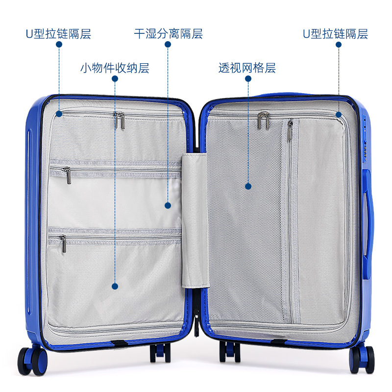 New Luggage Student Large Capacity Business Password Suitcase Suitcase Ins Internet Celebrity Trolley Case Men and Women Same Style