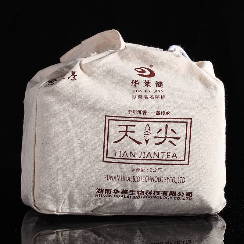 安化黑茶华莱健天尖2kg湖南安化黑茶正宗华莱健天尖茶礼品茶野生