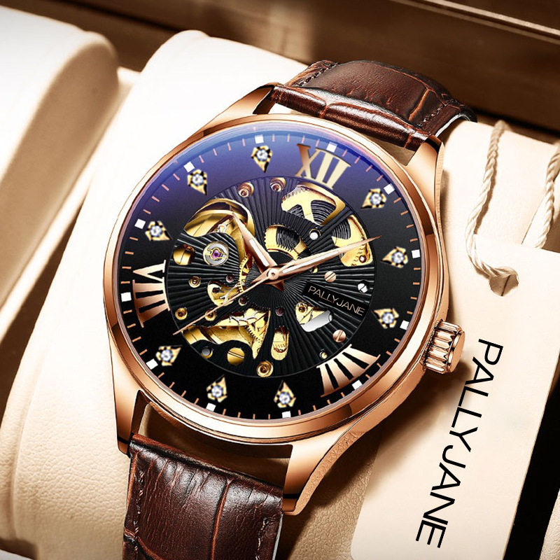 法国品牌pallyjane帕丽杰克手表男全自动机械表男士腕表