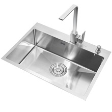 SW1C批发手工 水槽大单槽洗菜盆厨盆厨房洗碗池不锈钢水槽加厚304