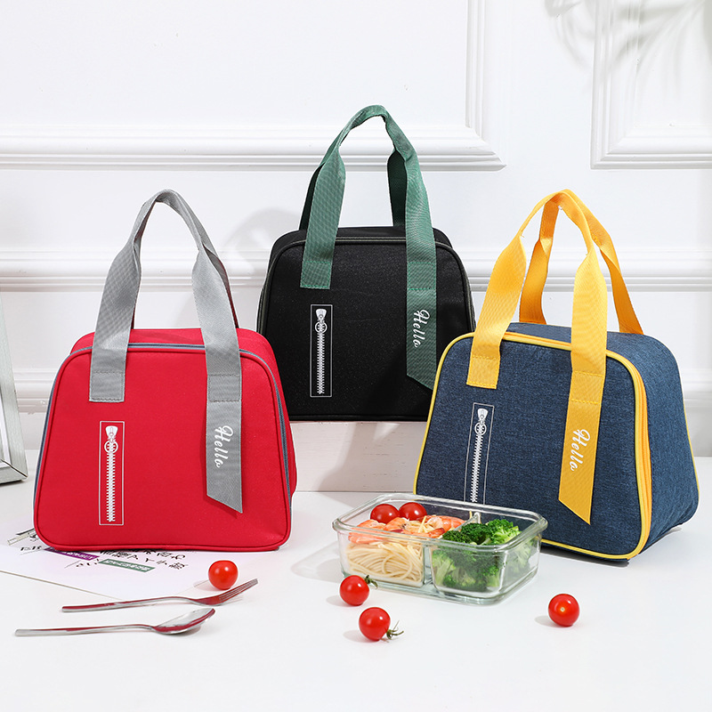 2021 New Cationic Simple Style Lunch Bag Portable Outdoor Japanese Style Lunch Bag Aluminum Foil Lunch Box Bag Thermal Bag