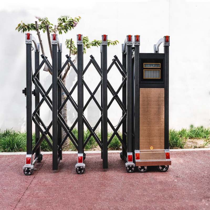 学校工厂工地庭院推拉收缩封板大门不锈钢门推拉门热帖经典美式谷仓门