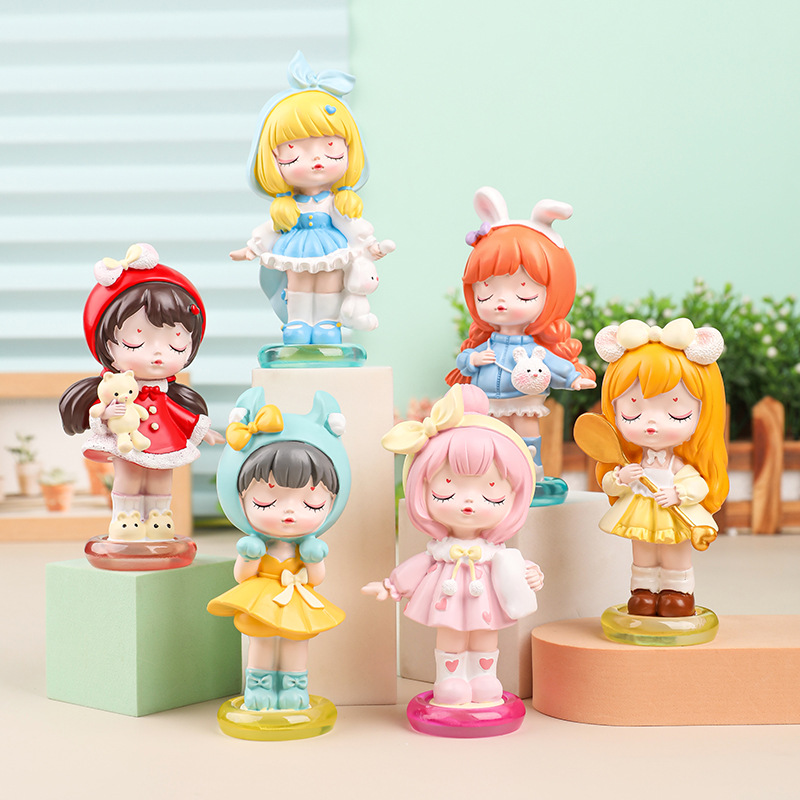 花样出行盲盒可爱少女心盲盒手办创意女生桌面装饰品摆件学生礼品