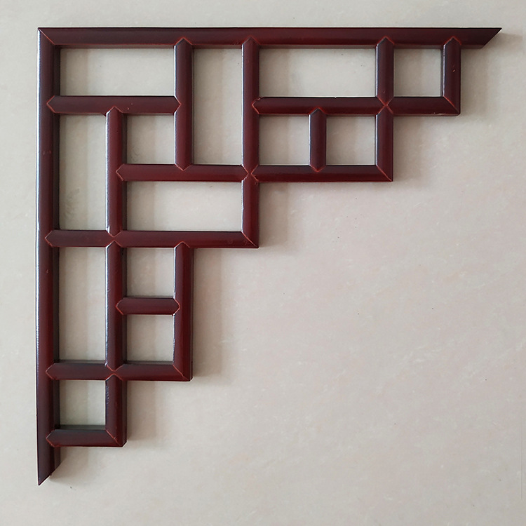 花角古装中式花吊垭口门楣木线条天花板新中式背景墙顶角窗花平板