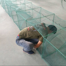 7-26米大框架鱼网虾笼地网笼龙虾网折叠渔网大号鱼网捕虾