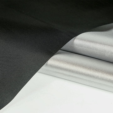 210t涤塔夫涂银防水面料遮光布汽车防晒防尘车衣车罩户外帐篷布料