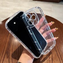 适用iphone15苹果14手机壳13透明14pro镜头全包max防摔硅胶保护套