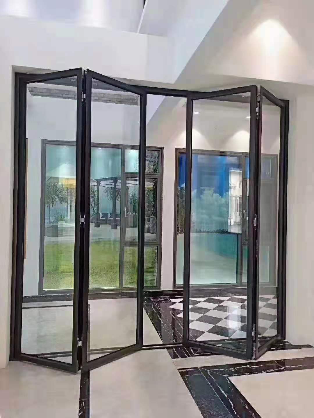 墨高门窗铝合金折叠门凯森贝格五金50/58隐藏合页折叠门窗