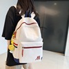 A small minority design American style letter schoolbag the republic of korea ins Junior school student high school student Backpack Versatile knapsack