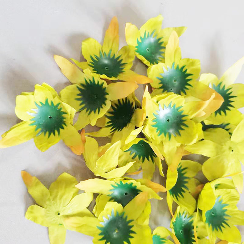 牡丹后托绿色10公分花朵配件高温复合厂家批发