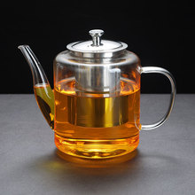大容量玻璃茶壶耐高温家用加厚花茶壶可明火加热煮茶壶批发