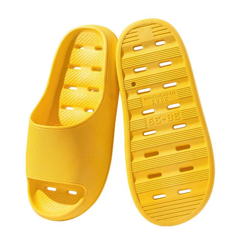 Korean Style plus Size Bathroom Slippers for Women Summer Indoor Home Leaking Thick Bottom Household Bath Sandals Men Wholesale