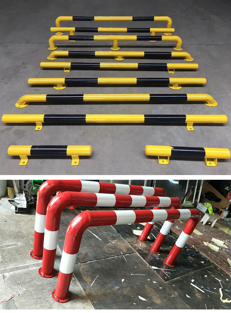 停车位挡车杆尺寸 u型汽车定位阻车器停车位防撞杆护栏批发