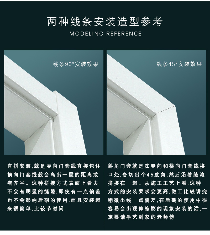 垭口实木多层板门套门框包边入户门保护套免漆美式窗户套门套线