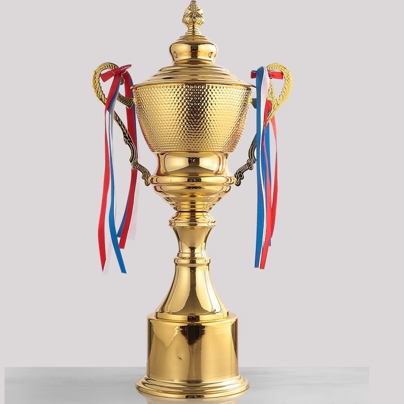 金属3084奖杯高档超大篮足球铜四柱舞蹈跆拳道学生比赛运动会制作