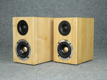 无源音箱实木3寸3.5寸发烧级重低音音响木质音箱家用客厅桌面音箱