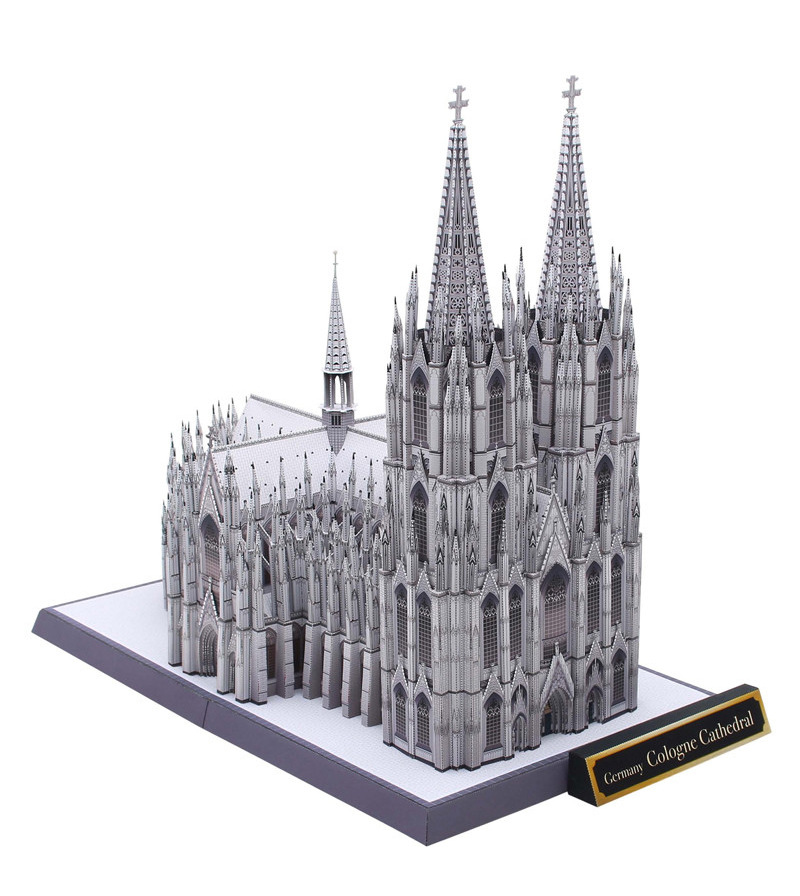 立体地标建筑模型手工diy科隆大教堂纸3d手工