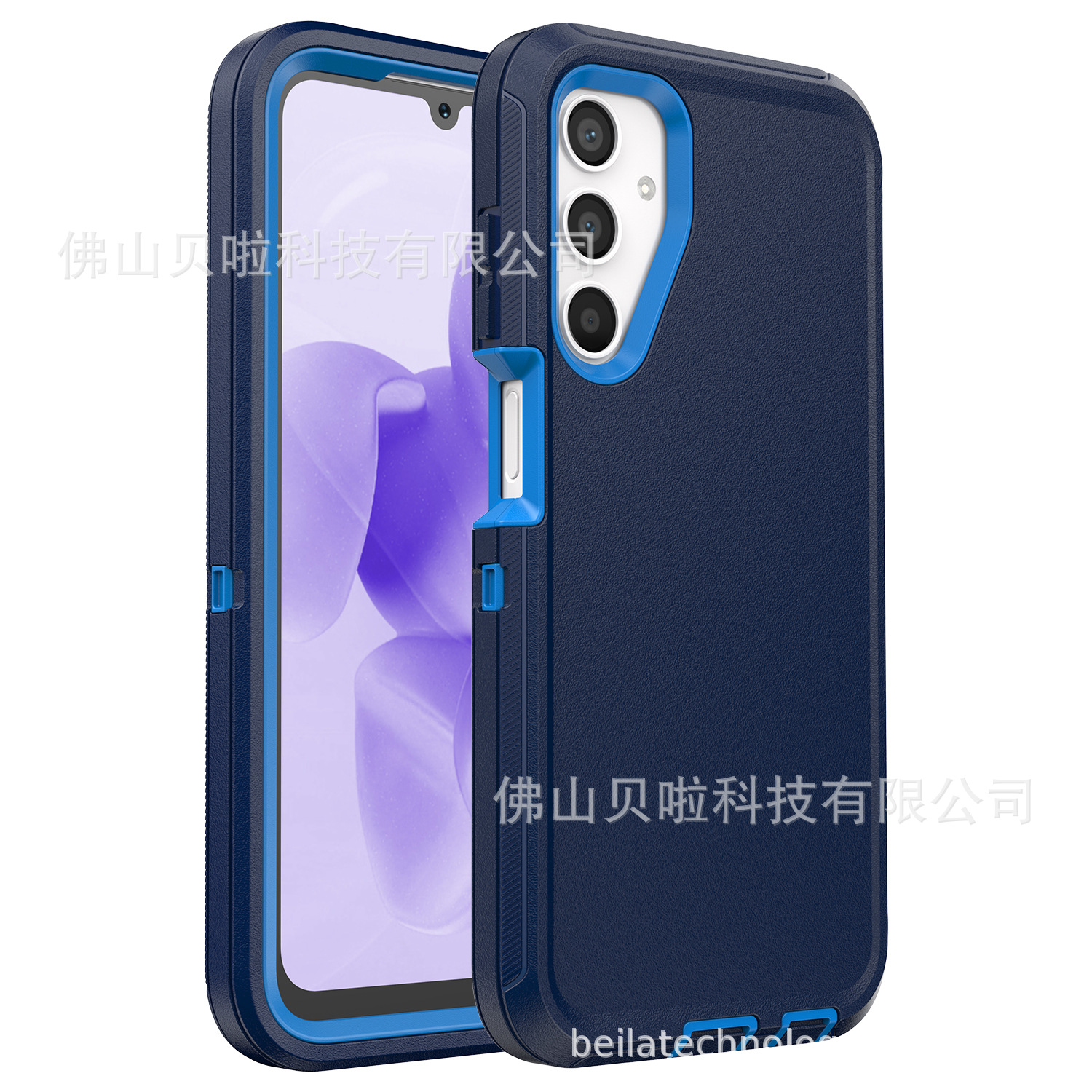 跨境适用三星galaxya15机器人三防手机保护套a35三合一背夹手机壳