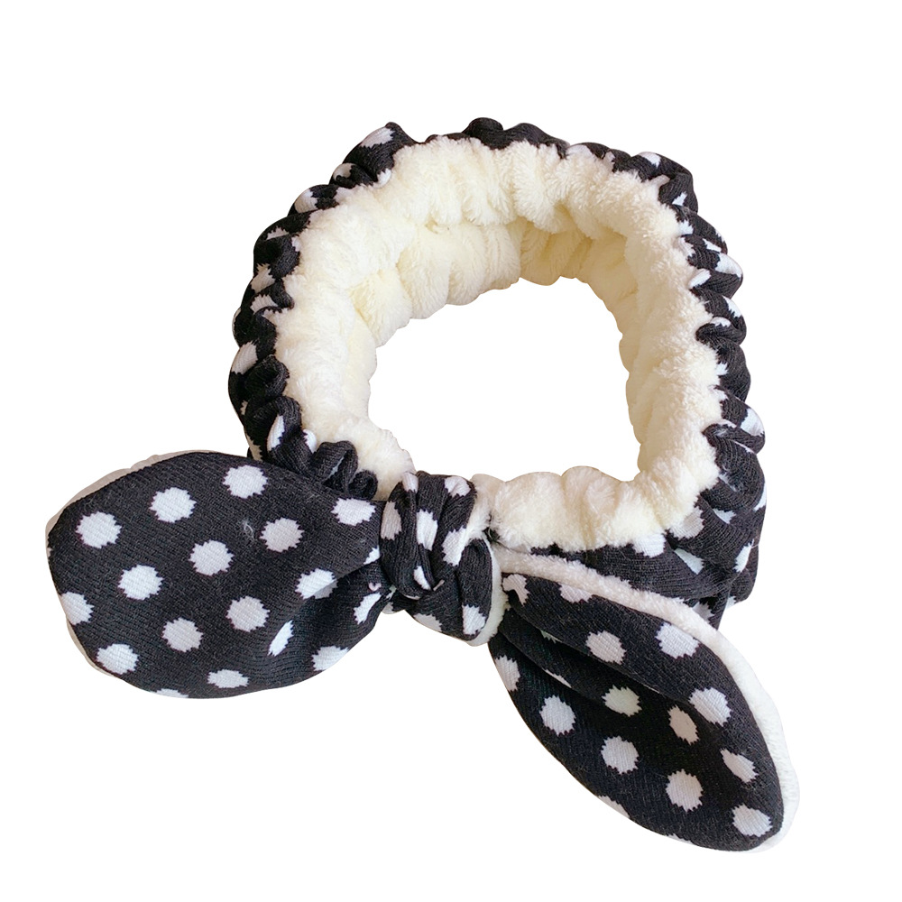 可爱大蝴蝶结毛绒洗脸发带甜美少女心束发带敷面膜发箍发饰头饰萌