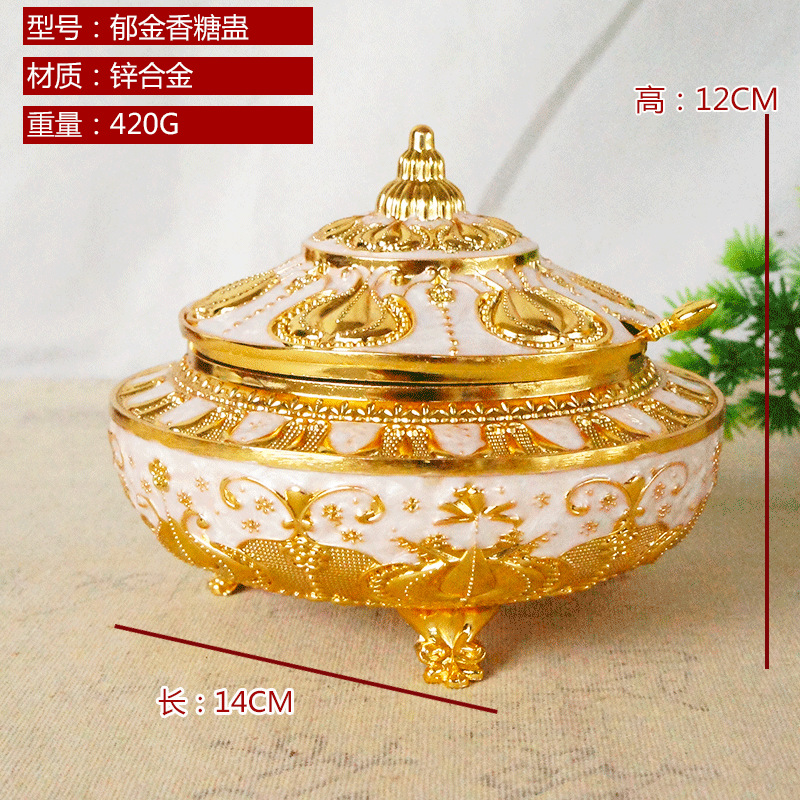 Metal Crafts Plated Glazed Home Decoration Ornaments Exported to Arab Countries Tulip Sugar Cup