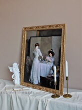 9V7T午茶少女 欧美式复古艺术组合装饰画客厅沙发背景餐厅壁炉挂